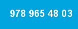 978 965 48 03